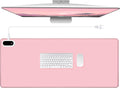 Konohan Heated Large Desk Mat PU Leather Warm Mouse Pad with 5 Heating Level & 4 Hour Auto Shut-Off Heating Keyboard Pad Warmer Gaming Mice Mat Only Supports 110v(Pink Color,35.4"x 14.2")
