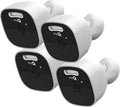 myQ Outdoor Battery Camera | 2K Camera, Color Night Vision, Spotlight, Motion Alerts, Live View with Two-Way Talk, Wireless, Weather-Resistant, Outdoor, White, 4 Pack
