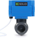 U.S. Solid 3/4" UPVC Motorized Ball Valve - Plastic Electrical Ball Valve with Standard Port, 2 Wire Auto Return, 110V AC, Normally Closed