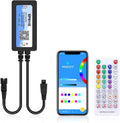 ALITOVE WS2812B WS2811 Controller Bluetooth APP Music Sync Addressable RGB IC LED Remote Controller Timer Function SP611E for SK6812 WS2812 SM16703 UCS1903 LED Pixel String Light Strip DC 5V~24V