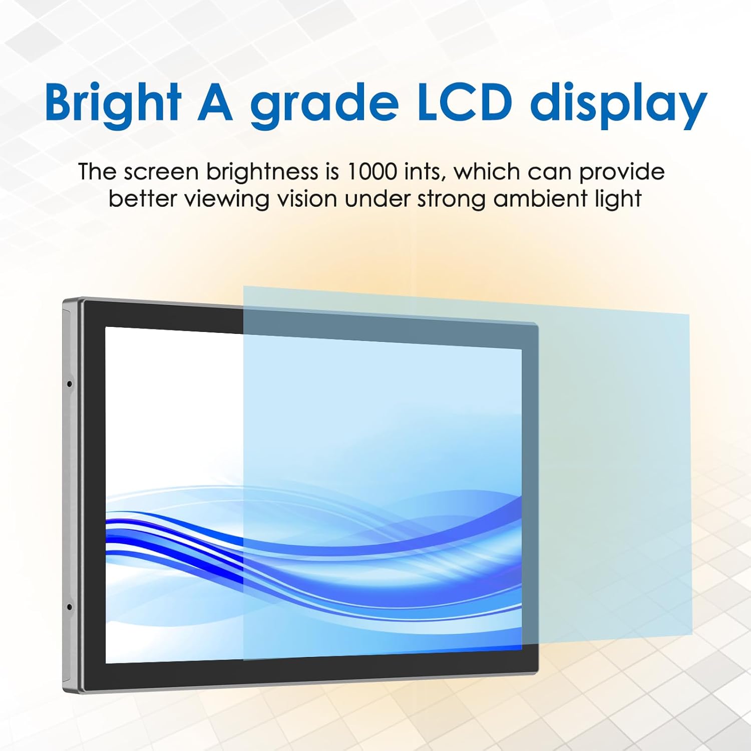 21.5 Inch Open Frame LCD Display Touch Screen Monitor HDMI VGA DVI Inputs 1000 Nits for Outdoor Kiosk