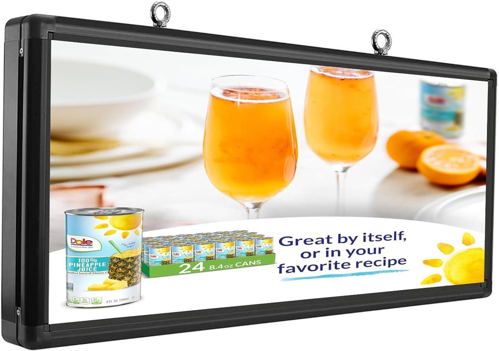 P6 Outdoor LED Scrolling Sign 40x18 inch - WiFi and USB Programmable LED Sign Advertising Display with HD Scrolling Text, Images & Video for Business