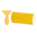 PATIKIL 6 Inch x 33 ft Reflective Tape, 1 Roll Waterproof Self Adhesive High Visibility Caution Warning Safety Tape Reflector with Scraper for Trucks Trailers Cars, Yellow