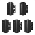 5 Pack Home Security Door Reinforcement Lock, Childproof Safety Door Lock Latch Stopper, Removable Screw-Mounted, Prevent Home Unauthorized Entry, Aluminum Construction, Withstands 800 lbs