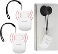 Securityman Door Handle Alarm with 130dB Vibration Triggered Portable Door Alarms When Opened - Perfect for Kids, Toddler, Elderly, Hotel, Travel, Bedroom (2 Pack Door Security)