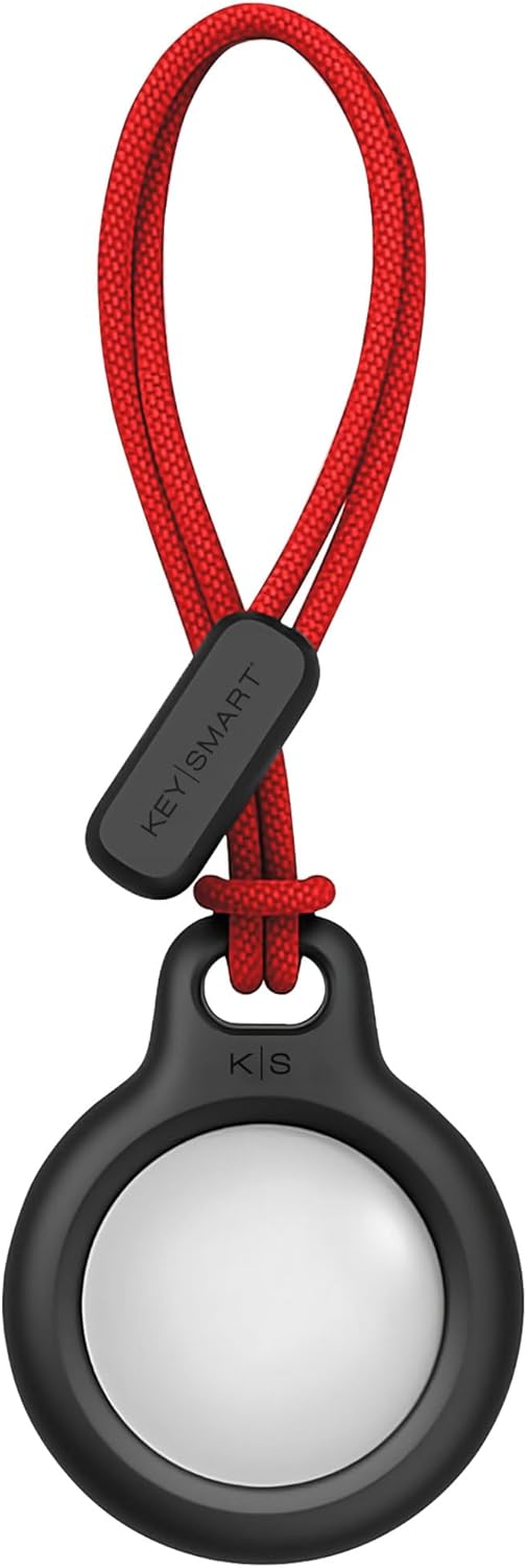 KeySmart AirTag Keychain Key Holder, Compatible with Apple AirTag Holder, Key Organizer Keychains