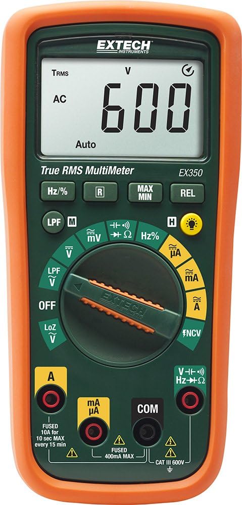 Extech EX350: RMS Professional MultiMeter with NCV