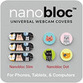 Webcam Privacy Cover Slides - Ultra-Thin Nanobloc Slide Design - Universal Phone & Laptop Camera Cover - Cat Design Camera Privacy Slider - 7-Piece Set