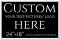 Custom Sign, personalized metal sign，Aluminum Weatherproof Metal Sign Multiple Sizes, Reflective，Customize for Office, Business, Workplace, office, Home, Delivery Signs(24 * 18 Inch)