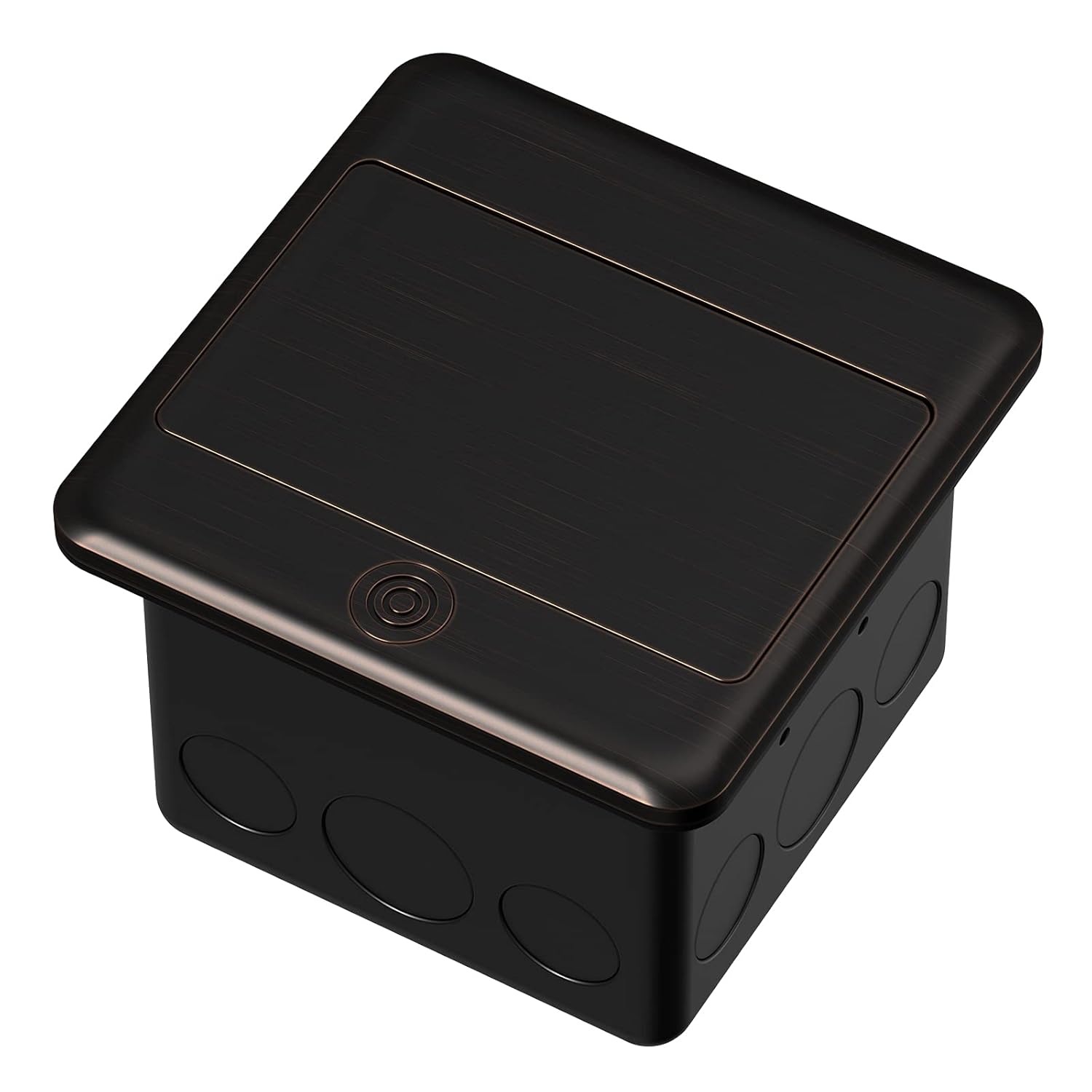 KYHSHJ 4.8A USB Chargers Pop Up Floor Waterproof Electrical Outlet Receptacle Stainless Steel Box,(Oil Rubbed Bronze)