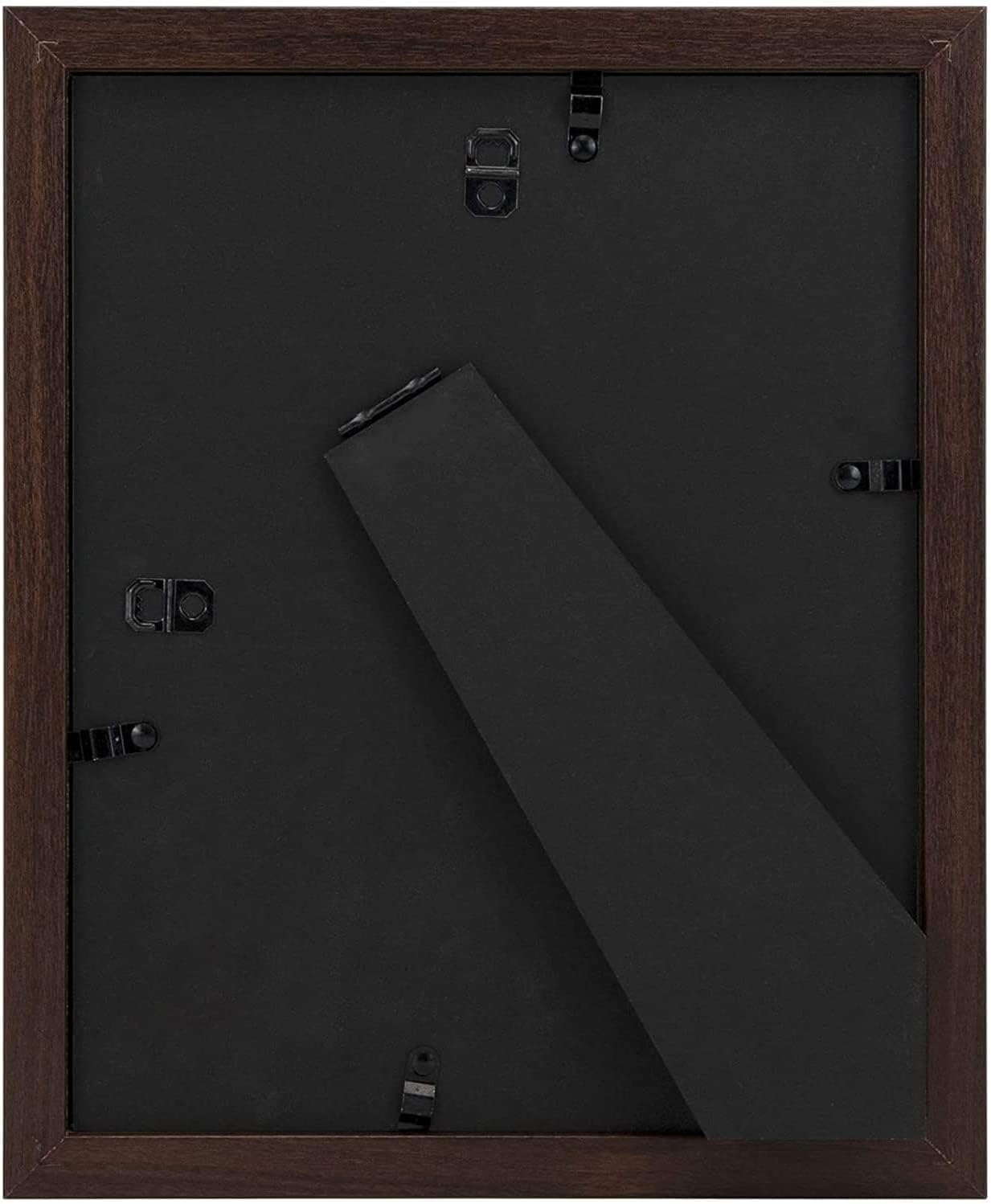 Golden State Art, 8x10 Picture Frame with Mat for 5x7 Photo - High Definition Glass Wall Mounting or Tabletop Display (Brown, 1 Pack)