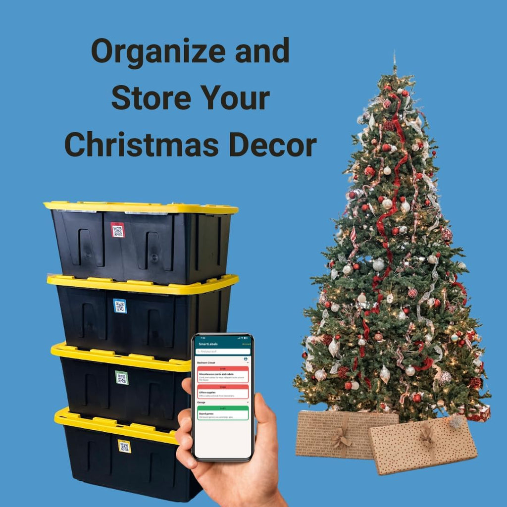 Smart Labels QR Code Stickers Pack of 48 (Original) Made in USA - QR Code Labels for Storage & Inventory Tracking, Storage Unit Organization, App Stickers for Inventory Organization & Moving Supplies