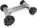 Professional Smart 4WD Metal Robot Car Chassis Kit with 97mm Mecanum Wheels, DIY RC Robotic Moving Platform,for AGV, School Eduactional Science Kits, Remote Control Robotic STEAM Model Experiment