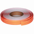 Orange Reflective Tape Outdoor Waterproof 1 inch Wide, High Visibility Industrial Marking Tape, Safety Adhesive Stickers (168 feet)