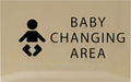 6" X4" Baby Changing Area Sign | Tactile Graphics Grade 2 Braille Text Baby Care Sign| ADA Compliant Wall Mount Plastic Restroom Sign for Hospital, Offices, Clinics and Apartments