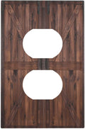 Decorative Outlet Covers Vintage Brown Farmhouse Barn Door 1 Gang Duplex Light Switch Cover Plate Unique Wall Plates for Electrical Outlets Switch Plate Covers for Bedroom Home Decor