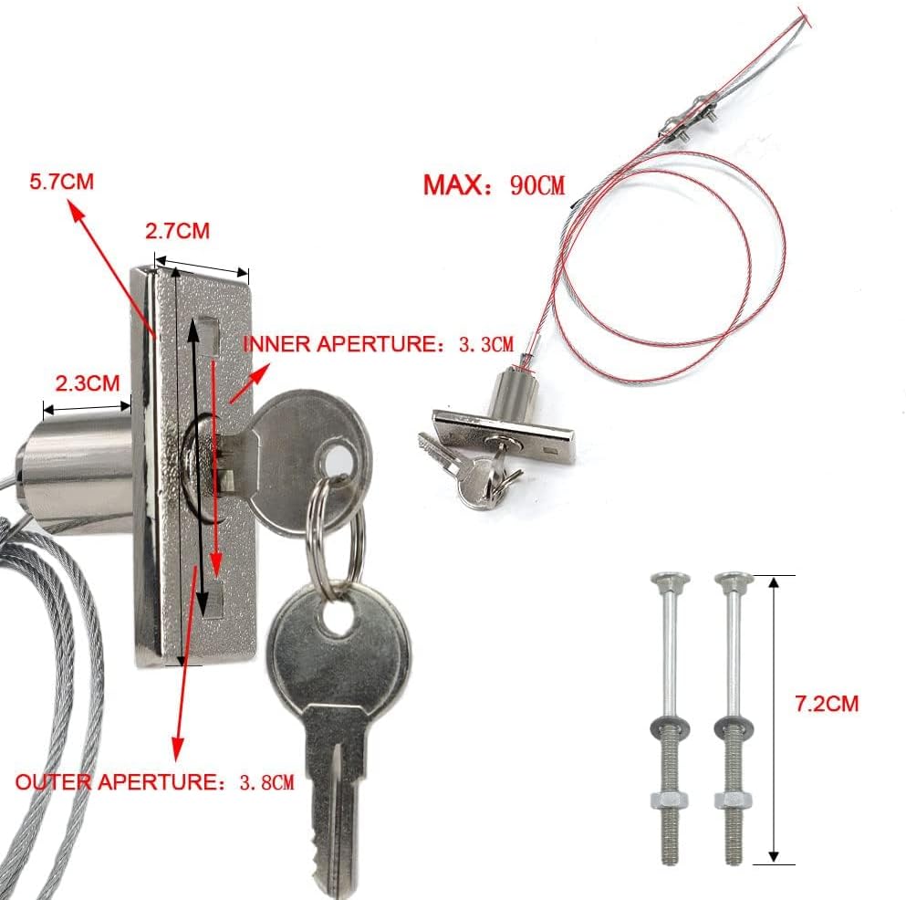 Universal Garage Door Opener Emergency Garage Door Disconnect Release Lock Kit-2pack