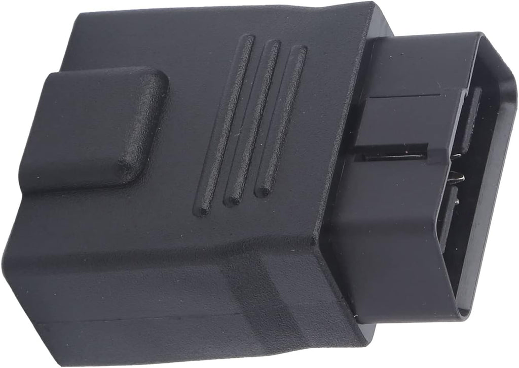 16Pin OBD2 Plug Adapter Male to Female, Universal OBD2 Connector, ABS Plastic Diagnostic Line Plug with Full Power, Car Accessory for Fault Check and Code Reader