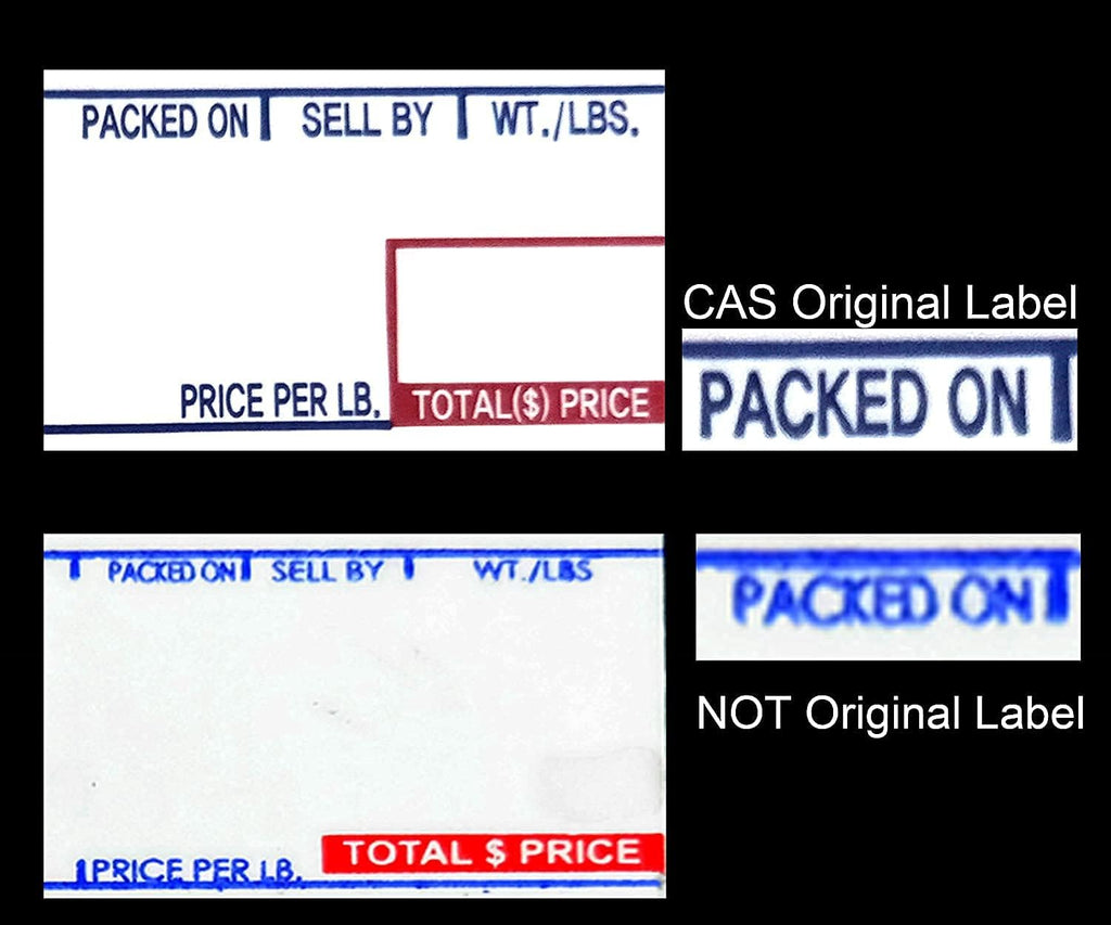 VisionTechShop LST-8020 Printing Scale Label, 58 x 60 mm, UPC/Ingredients 12 Rolls of 500 Labels