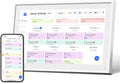 10.1" Digital Calendar, Meal Planner, Duty Chart, to Do List,HD Smart Touch Screen Home Interactive Smart Electron Calender - Built-in Digital Photo Frame Function (white, 10.1)