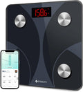 Etekcity Scale for Body Weight and Fat Percentage, FSA&HSA Eligible, Smart Digital LED Bathroom BMI Measurement, Accurate Bluetooth Weighing Machine, Body Composition Analyzer, Ash-black, 400lb