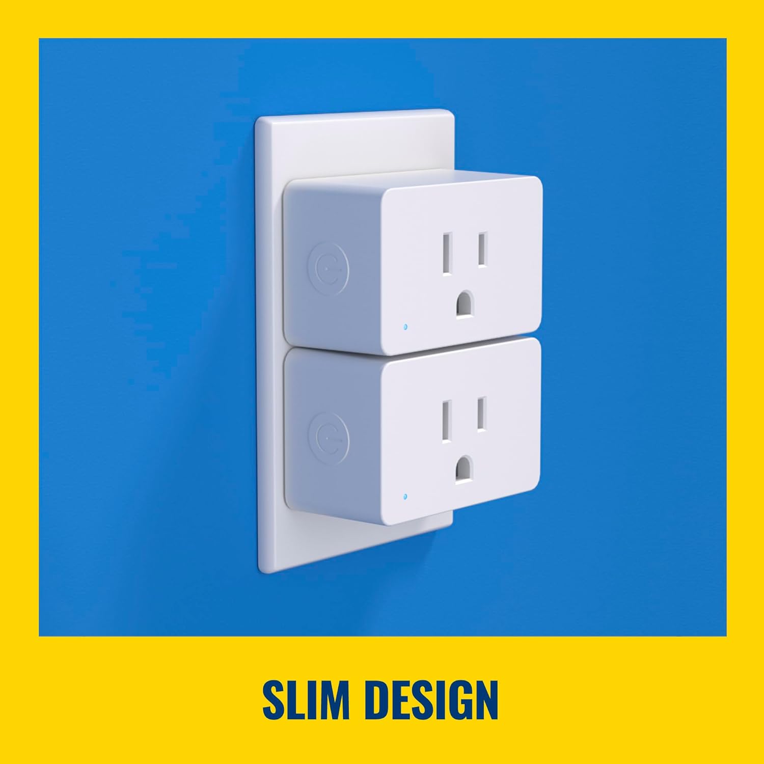 WiZ Smart Wi-Fi Plug - Pack of 3, Smart Outlet Connects to 2.4 GHz Wi-Fi, Voice / App Control, Works with Google Home, Amazon Alexa, and Apple HomeKit, Matter Compatible