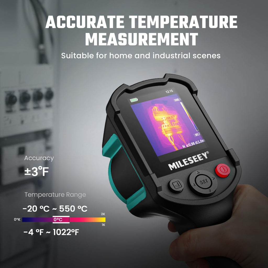 MILESEEY TR10 Thermal Imaging Camera,Super Resolution 192 x 192 Thermal Camera,25 Hz Refresh Rate, -4°F to 1022°F Handheld Infrared Imager,8-Hour Battery Life Infrared Camera
