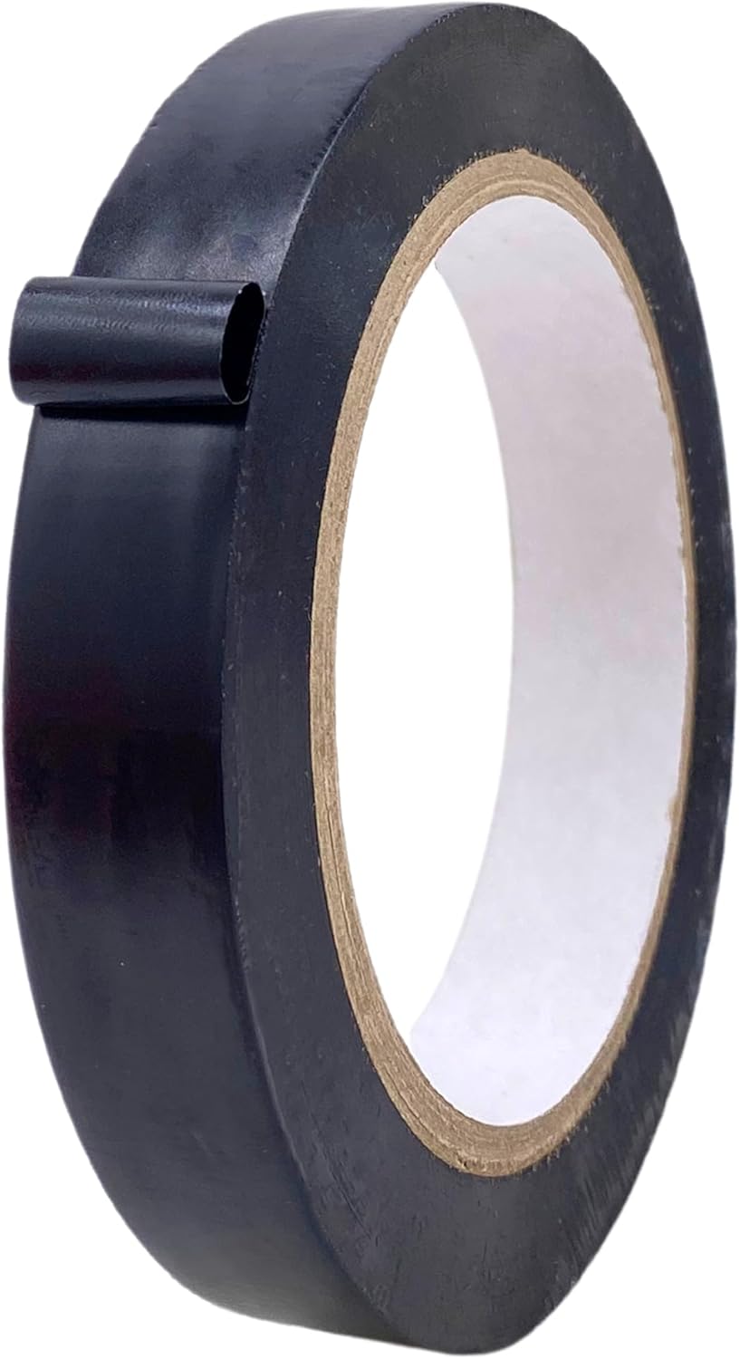 MAT Vinyl Marking Tape Black - 3/4 inch x 36 yds. for Safety Floor Marking (School Gym, Restaurants, Warehouse), Dance Floor Splicing, Pinstriping Cars & Boats
