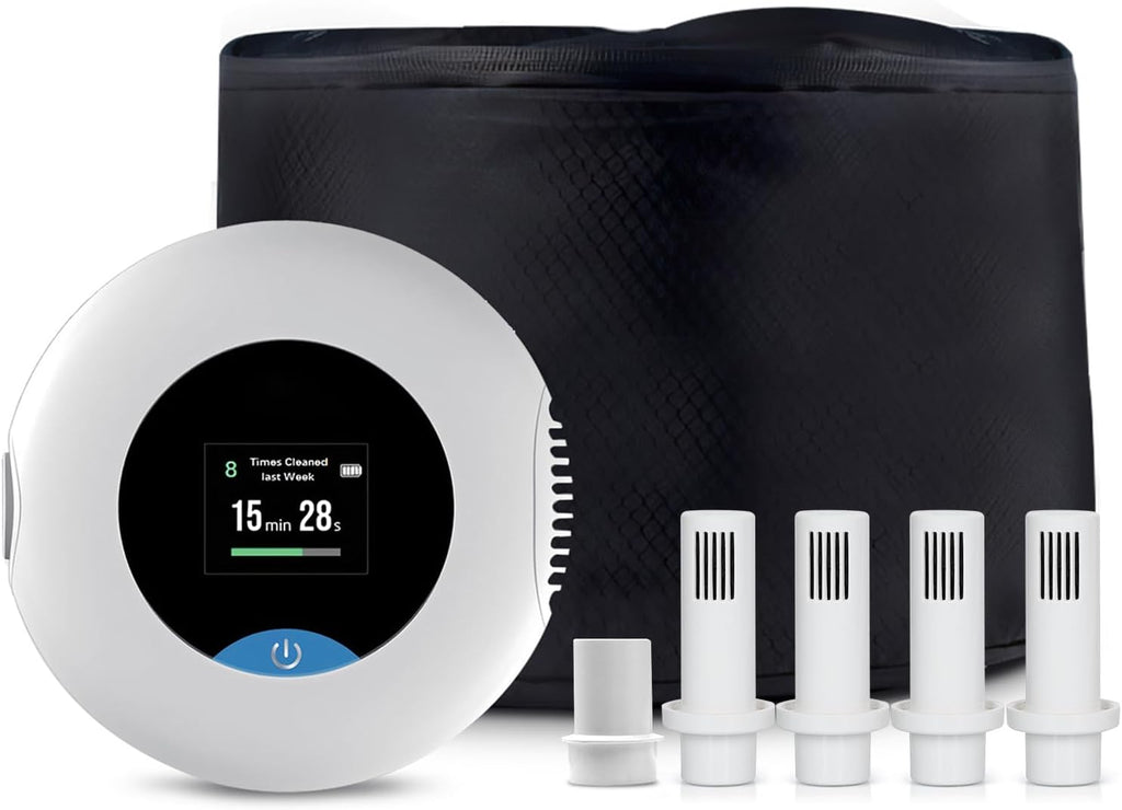 Multi-Function Cleaner Upgraded Cleaning Kit for Virtuclean Machine with 4PCS Filters | 100% Waterless | One-Step Sleep Equipment Maintenance | Easy, Efficient, and Time-Saving Operation