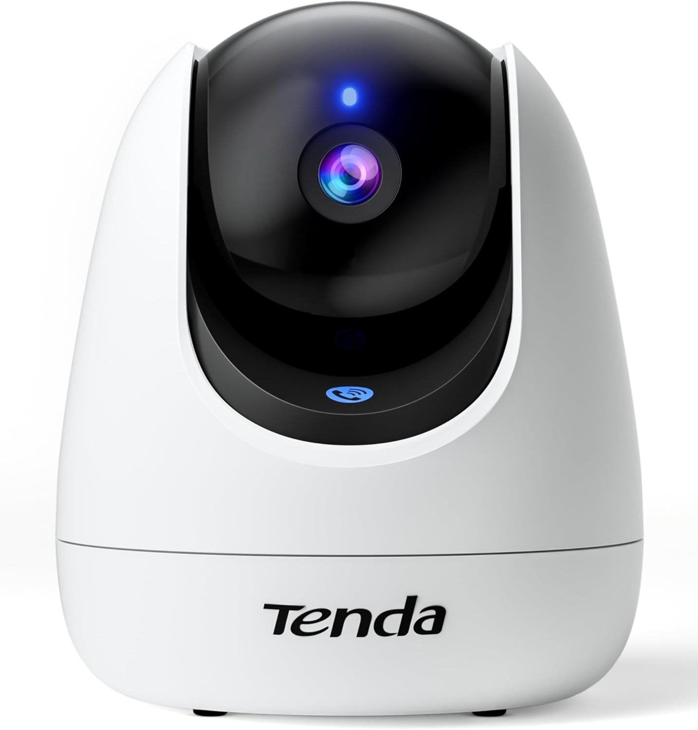 Tenda CP3 Pro 2K Indoor Security Camera with WiFi 6 & AI Baby/Pet Detection – Baby Monitor, Pet Camera for Home, One-Touch Calling, Night Vision, Military-Grade Encryption, No Subscription Needed