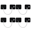 YEYA Upgraded Refrigerator Locks 4 Pack, Baby Proof Cabinet Locks with Keys, Safety Cabinets Door for Toddler