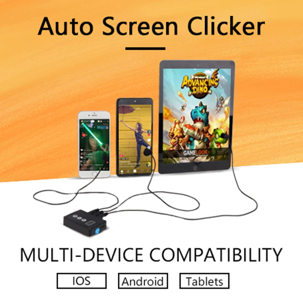 Auto Clicker for iPhone iPad：Screen Device Automatic Tapper for Android IOS，Simulated Finger Continuous Clicking, Adjustable Speed Physical Clicker，Suitable for Games, Live Broadcasts Likes, Reward
