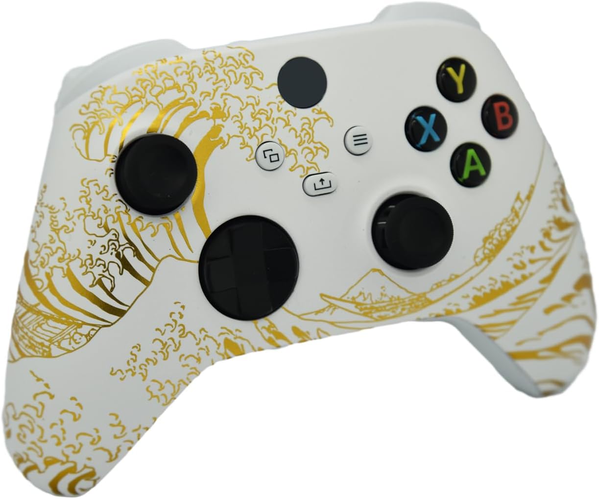 ProControllers LLC Hand Airbrushed Fade Custom Controller Compatible with Xbox Series X/S & Xbox One (Series X/S Gold Wave)