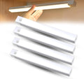 Punch-Free Smart Sensor Magnetic Rechargeable LED Lights, Motion Sensor Light Indoor for Stairs, Wardrobe, Cabinet (4PCS White Light,10cm/3.94in)