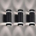 Outdoor Wall Sconce Exterior Lighting Fixture - ETL Listed,Aluminum Waterproof Wall Mount Cylinder Design - Up Down Light Fixture for Porch, Garage and Patio