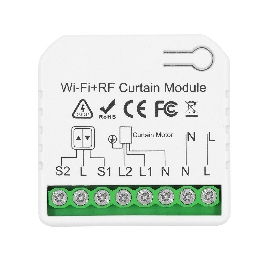 DieseRC WiFi Smart Roller Shutter Controller Module, Tuya APP WiFi Control Compatible with Alexa/Google Home APP Control and Manual Switch, Electric Motor Switch