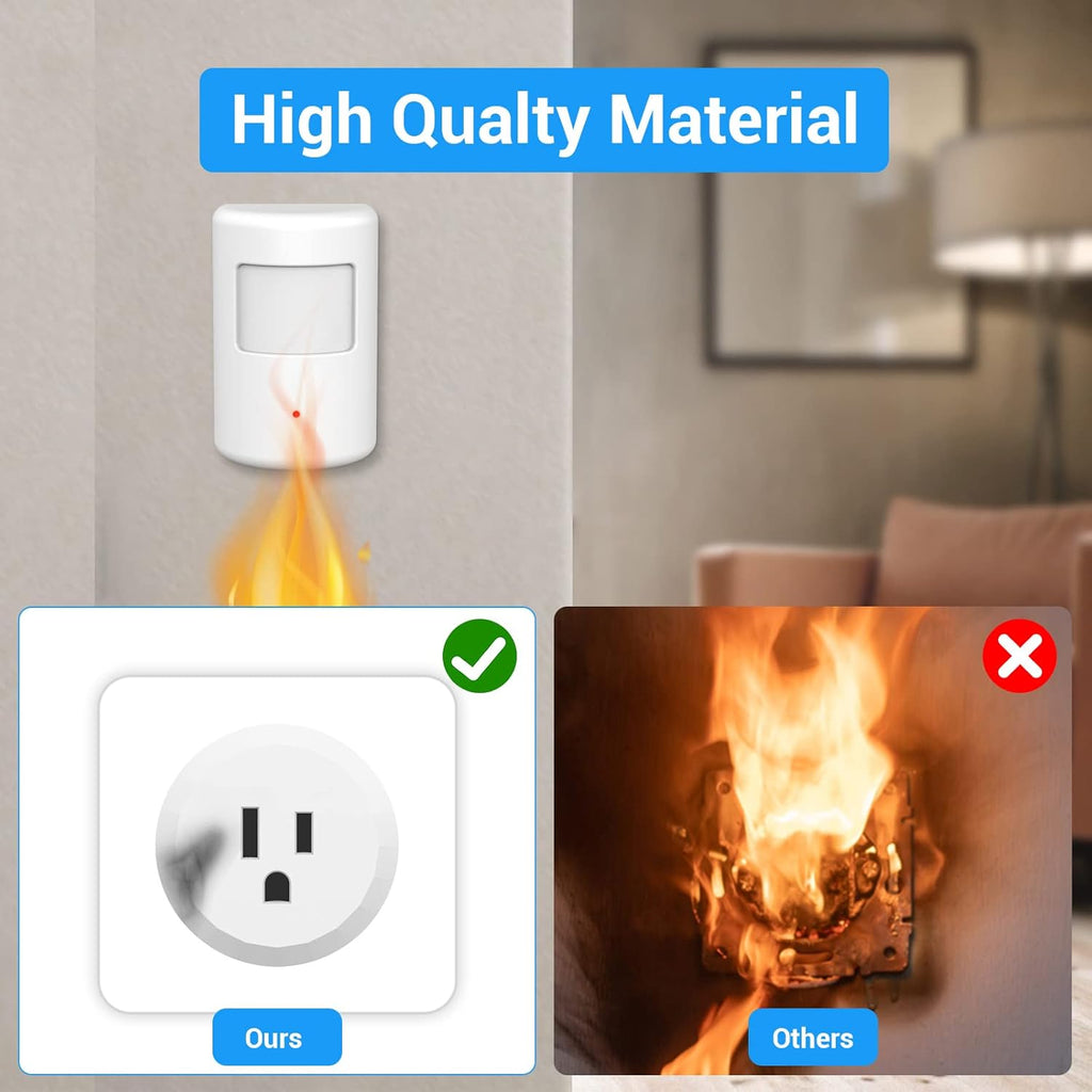 SEHOMY 3 Pack Motion Sensor Switch for Bathroom with Plug, PIR Infrared Indoor Motion Activated Detecor Switch Bedroom No Pair Required, Works with lamp exhaus, Motion Detection Sensor Switch lamp