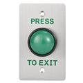 Push to Exit Button for Door Access Control Big Press Button IP68 Waterproof 304 Stainless Steel Shell NO/COM Output