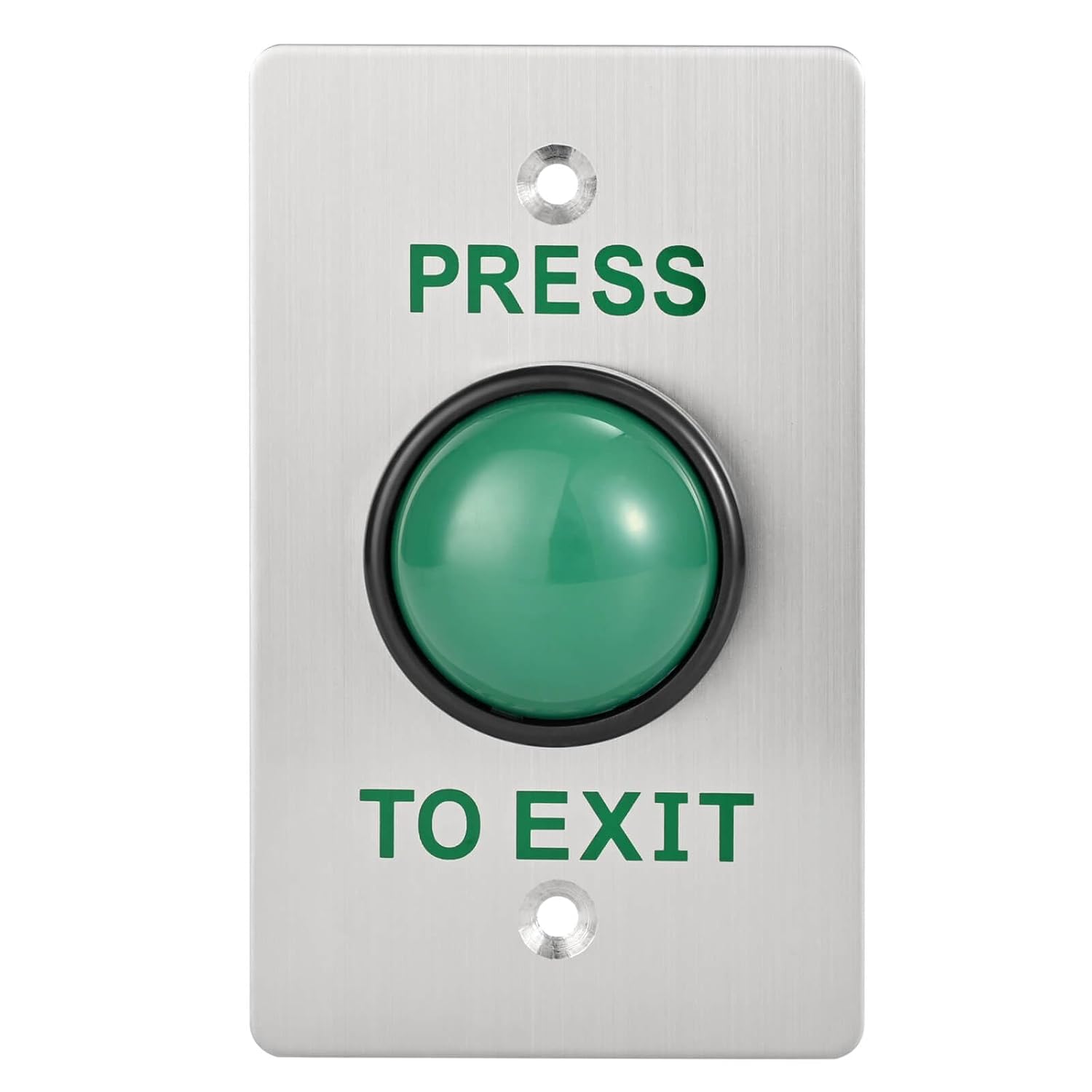 Push to Exit Button for Door Access Control Big Press Button IP68 Waterproof 304 Stainless Steel Shell NO/COM Output
