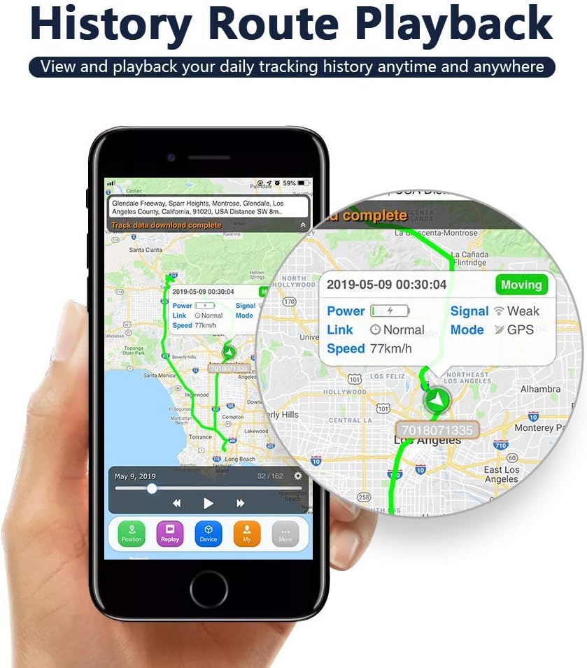 SinoTrack 4g GPS Vehicle Device Tracker, Real-Time OBD Car GPS Tracking Locator, Mini OBD II Vehicle Tracker for Car, Taxi and Truck, Tracking System No Subscription