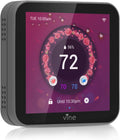 vine Programmable Thermostat for House with 4.0" Touch Screen, WiFi Smart Home Thermostat for AC and Heating, App/Voice Control, Valentine's Day Decorations, C-Wire Required, Grey