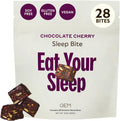 GEM Sleep Aid, Nighttime Bite, Melatonin Free, L-Theanine, Magnesium, Valerian Root Extract | Vegan and Gluten Free | Earthy Chocolate Cherry (28 Pack)