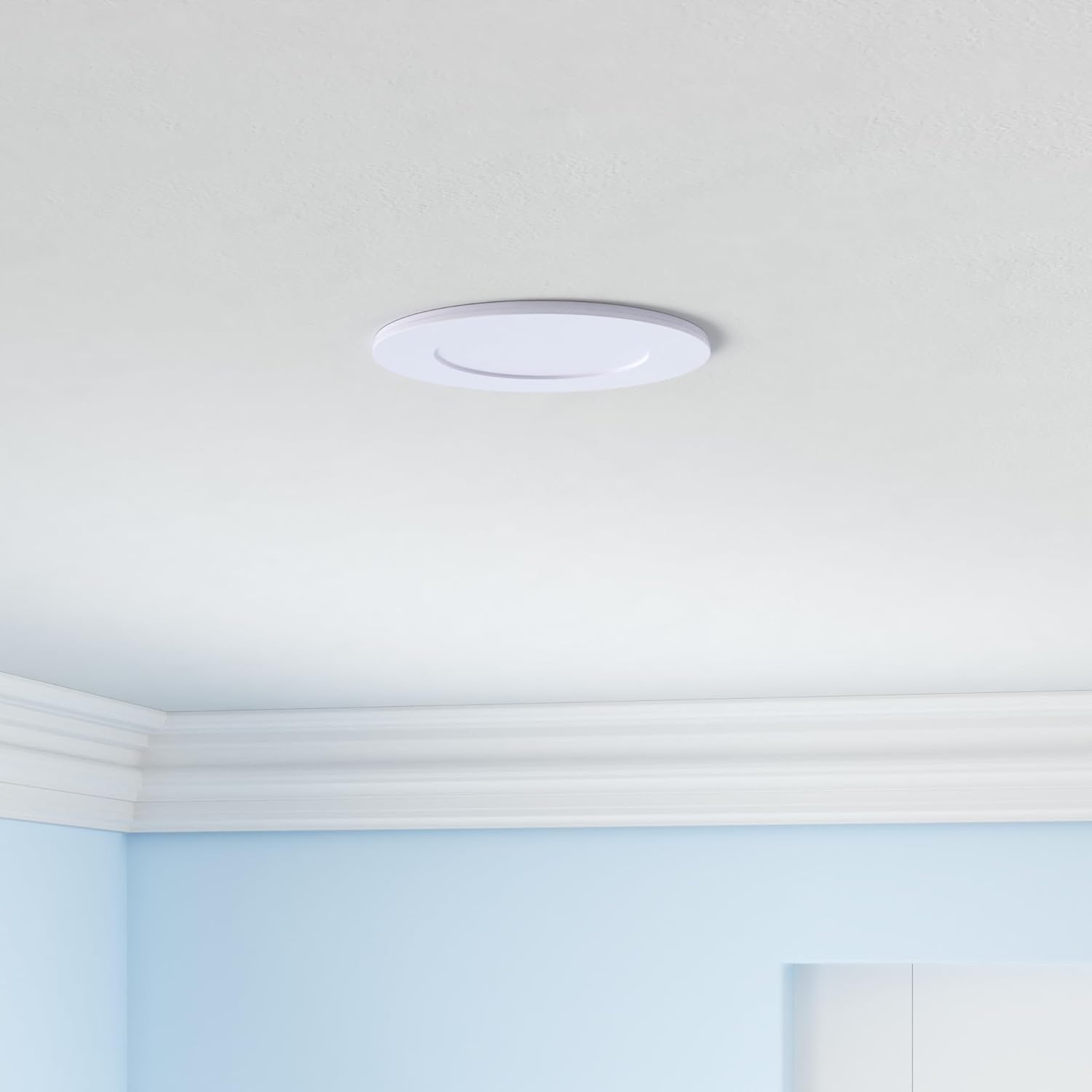 CycevSun 16 Pack 4 Inch LED Recessed Lights with Night Light - Canless Ultra Thin Wafer Downlight Soffit, Dimmable & 5 Color Temperature Selectable, 9W, ETL & Energy Star