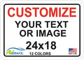 AV Grafx Custom Metal Signs, Aluminum, 24x18, Border, Modern, Professional, Customizable, Durable, Versatile, UV Resistant, Made in USA