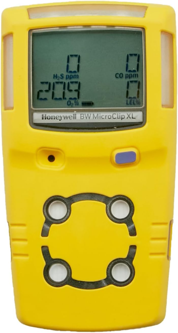 ITSPWR Bundle Containing: BW Technologies MCXL-XWHM-Y – 4 Gas Detector, O2, CO, H2S, LEL, Portable, Long Runtime, IP68, and ITSPWR Carrying Case