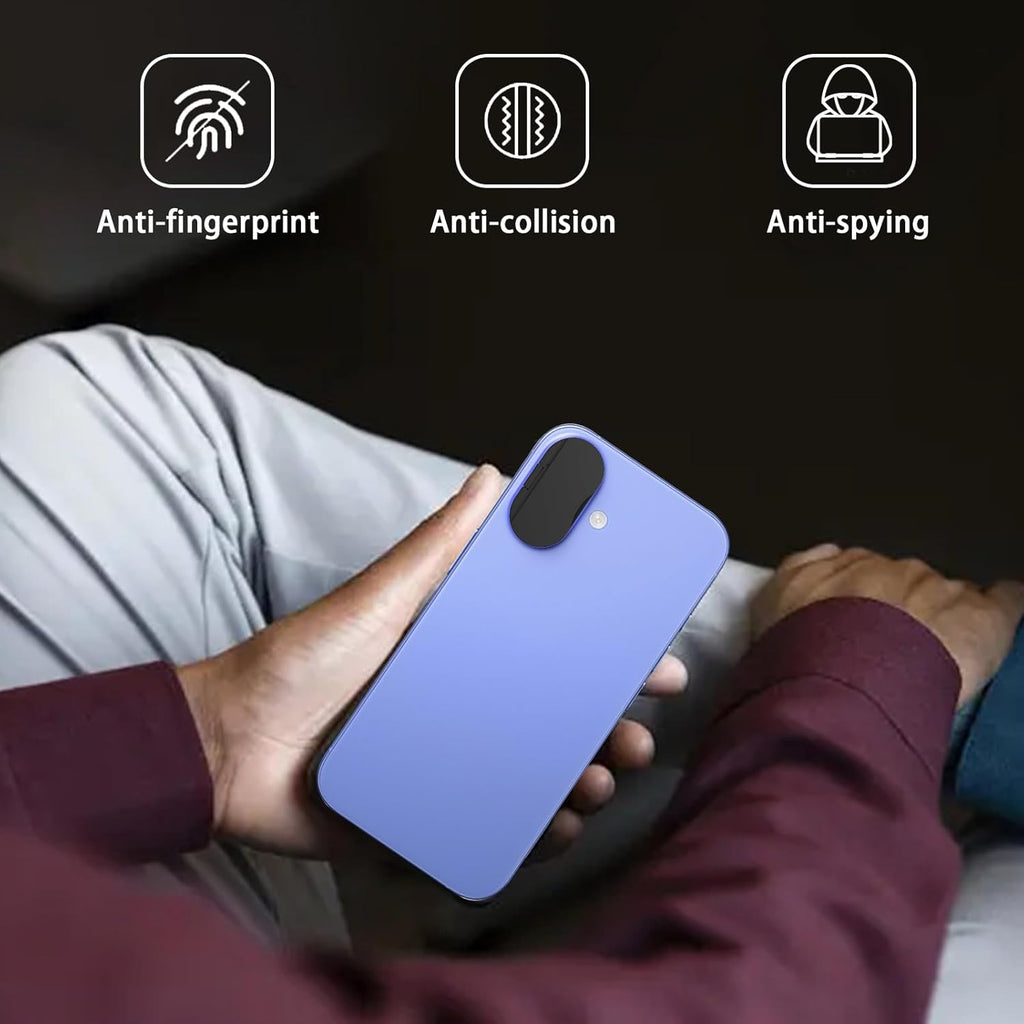 Front Camera Cover Compatible for iPhone 16/16 Plus with Rear Lens Cover,Protect Privacy and Security But Not Affect Facial Recognition (2Pack)-2025 Updated Version