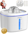 Cat Water Fountain,2.5L/84oz Pet Cat Fountain – Ultra Quiet Upgraded Automatic Pet Water Dispenser with 8 Replaceable Filters, Indoor Cat & Dog Drinking Bowl(W01Pro)