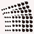 108 PCS Phone Camera Cover, Black Webcam Cover Vinyl Stickers, Camera Covers for Computer,Cell Phone,Laptops,Electronics(Multiple Sizes)