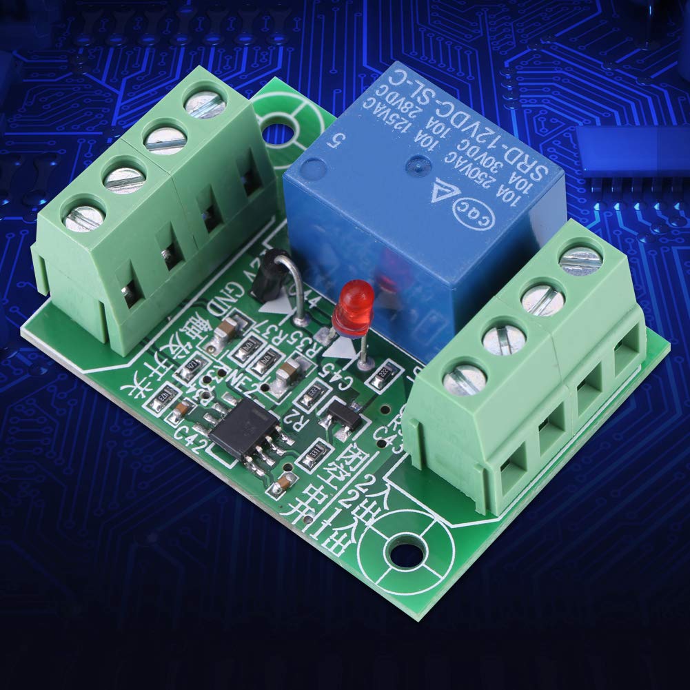 DC 12V Single Channel Bistable Circuit Trigger Switch Relay Control Module Compact Design Easy Wiring for Home Automation Projects