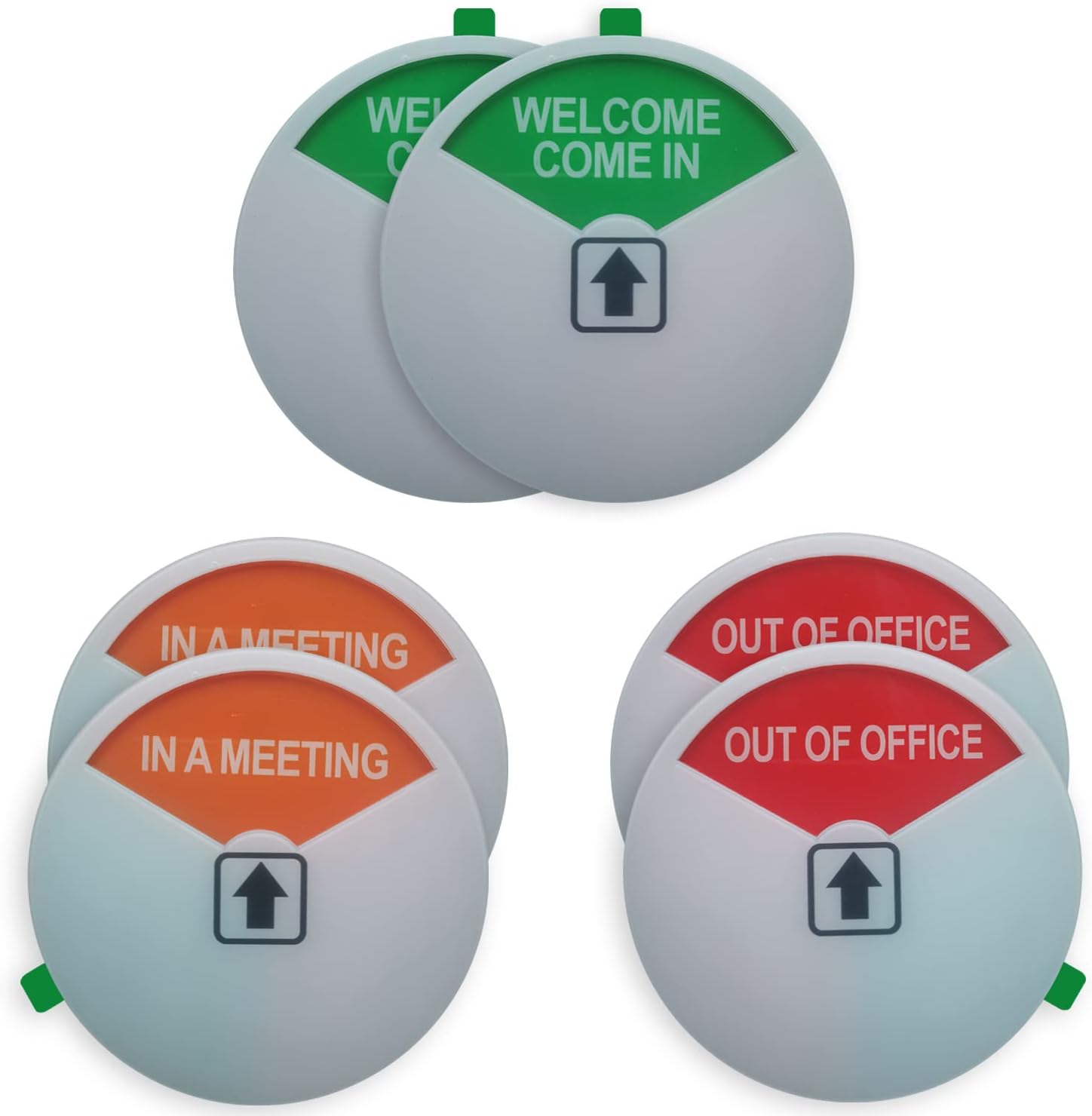 Privacy & Out of Office Signs - Please Come In & In a Meeting Signs Conference Sign (White-2 Pack)